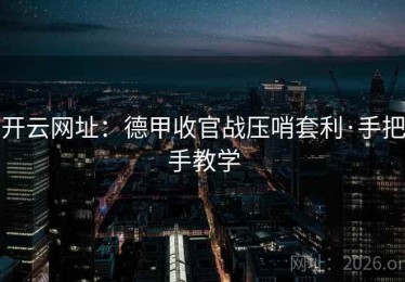 开云网址：德甲收官战压哨套利·手把手教学