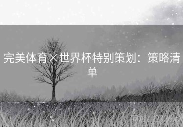 完美体育×世界杯特别策划：策略清单