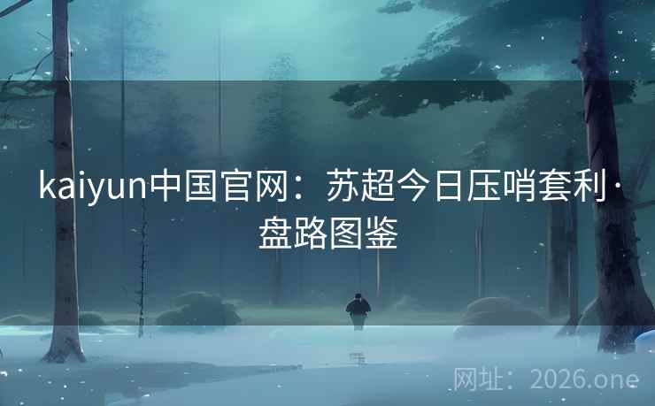 kaiyun中国官网:苏超今日压哨套利·盘路图鉴 kaiyun中国官网:苏超今日压哨套利·盘路图鉴